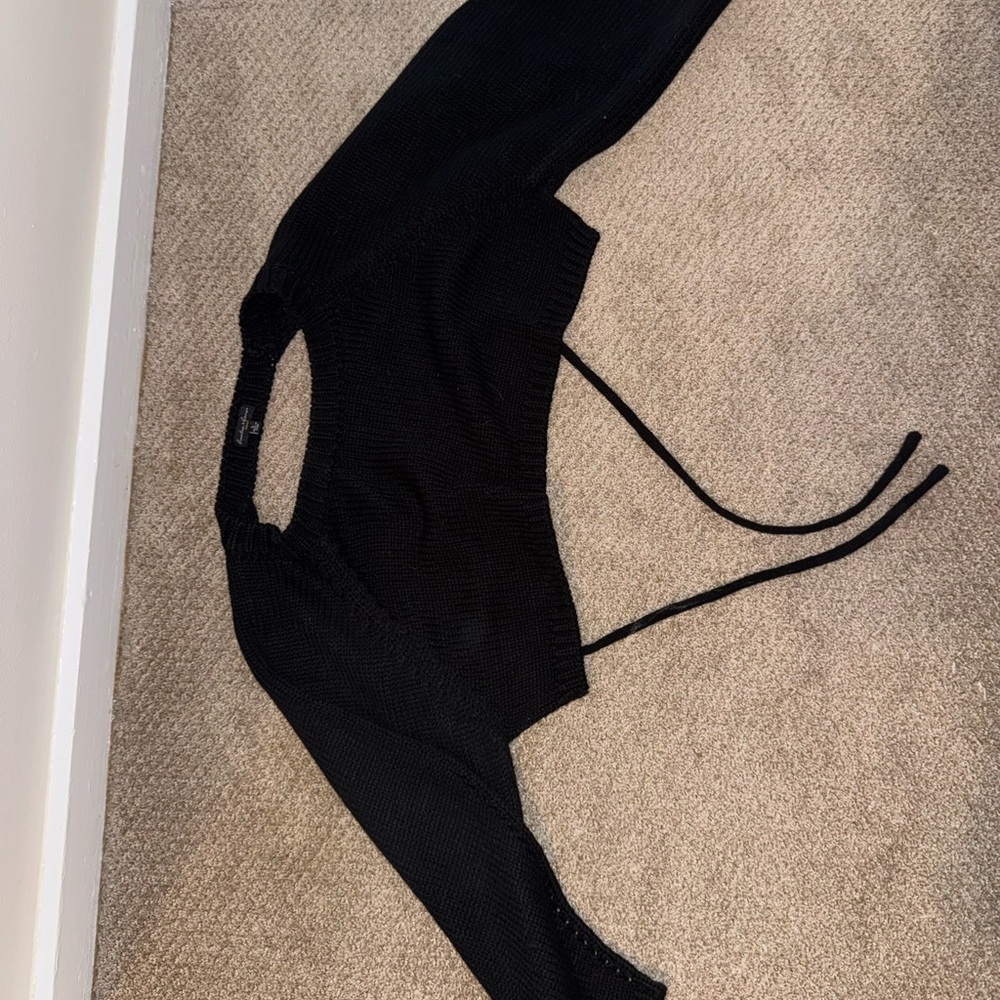 Chic Black Long Sleeve Top